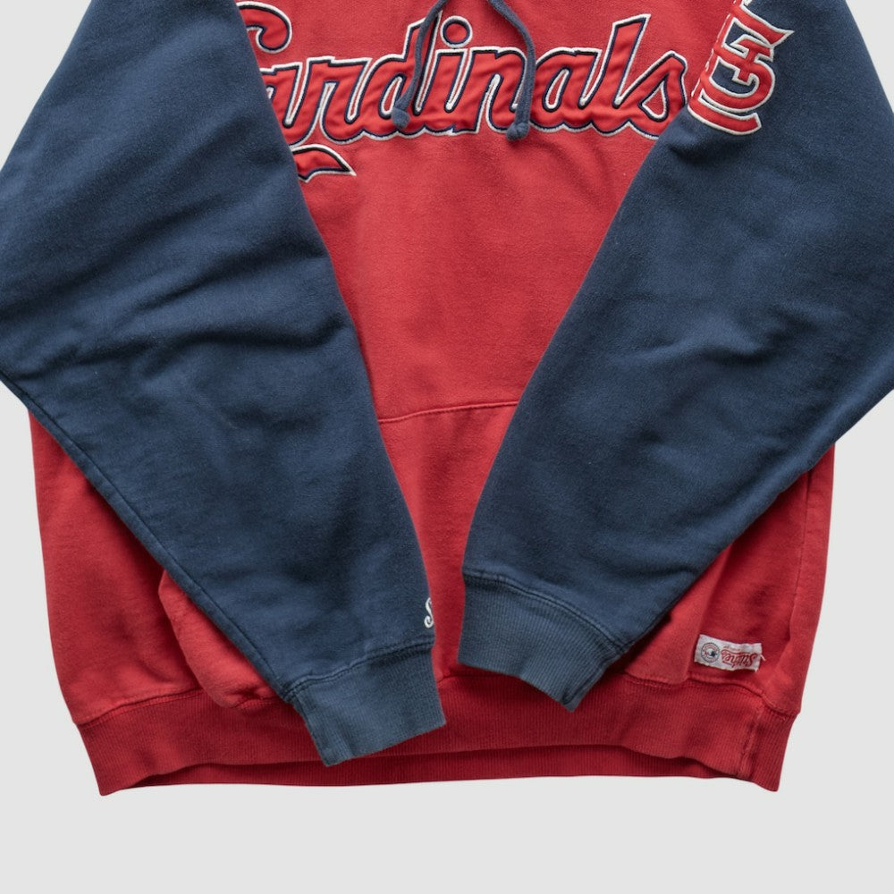 St. Louis Cardinals Stitches 2000s Hooded Pullover Sweatshirt Outlet