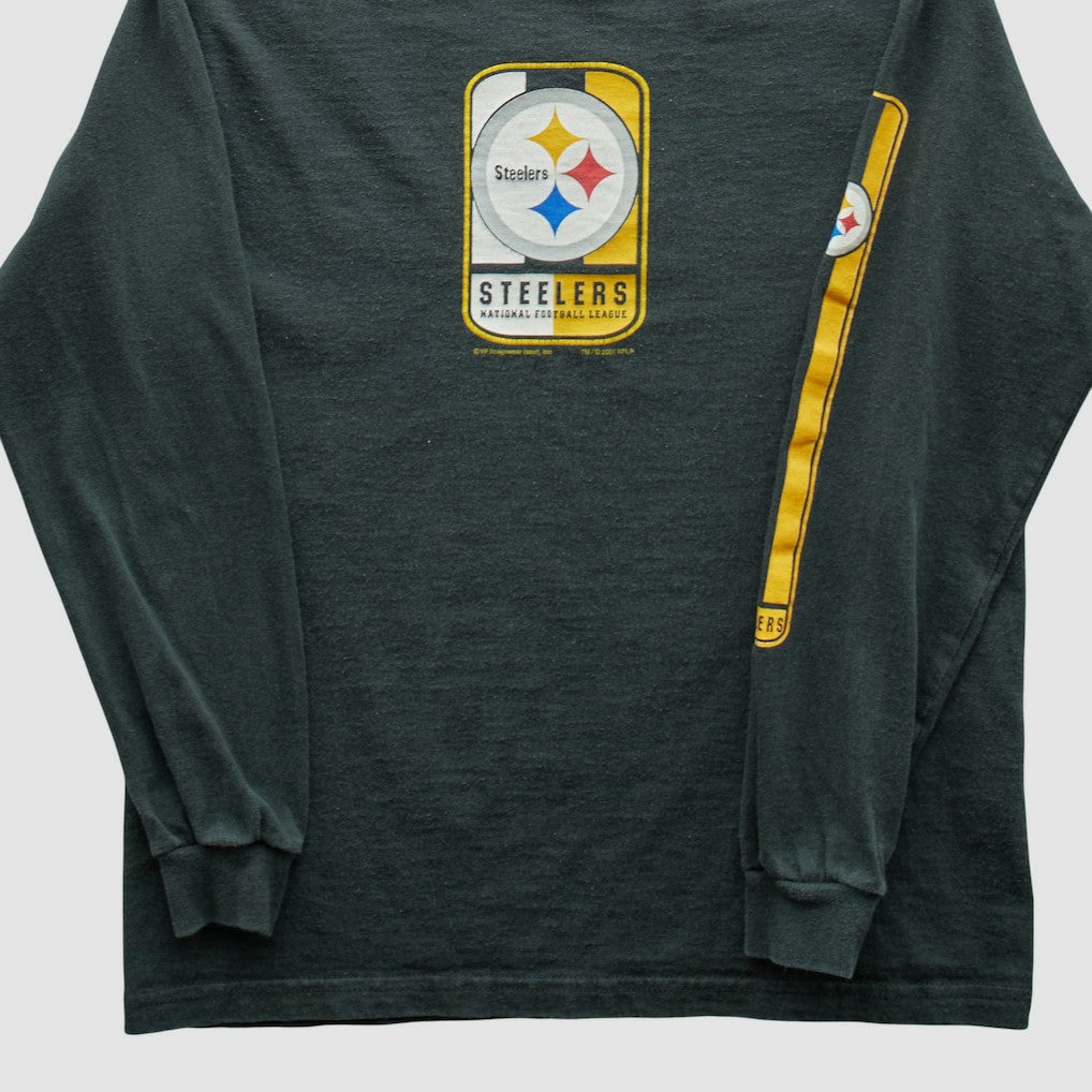 Pittsburgh Steelers Lee Apparel 2001 Long Sleeve T-shirt - Charcoal Vintage - Fanatics