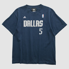 Adidas Dallas Mavericks 2010s T-shirt Navy Vintage