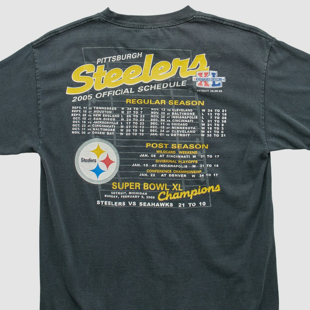 Pittsburgh Steelers Alstyle 2006 T-shirt - Charcoal Vintage - Fanatics