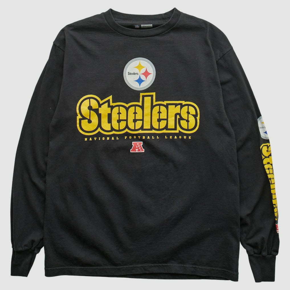 Pittsburgh Steelers NFL 2000s Long Sleeve T-shirt - Black Vintage - Fanatics
