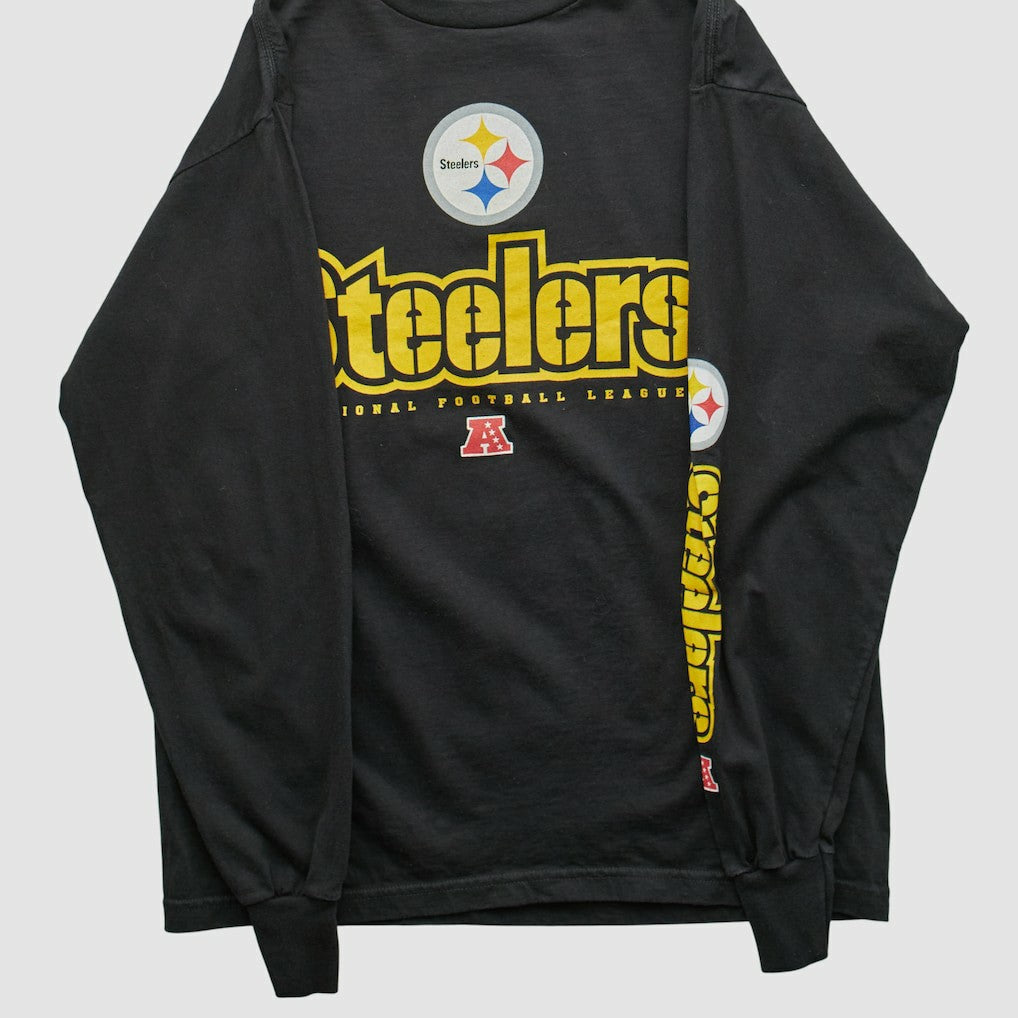 Pittsburgh Steelers NFL 2000s Long Sleeve T-shirt - Black Vintage - Fanatics