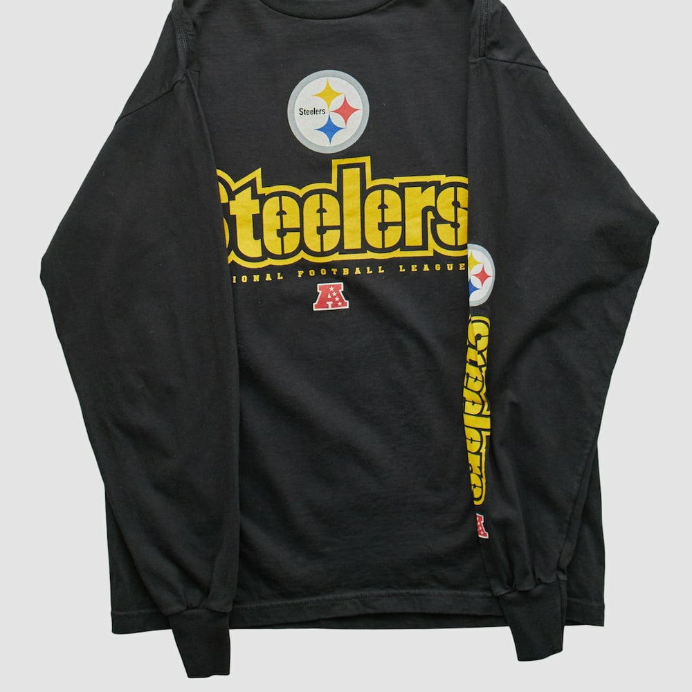Pittsburgh Steelers NFL 2000s Long Sleeve T-shirt - Black Vintage - Fanatics