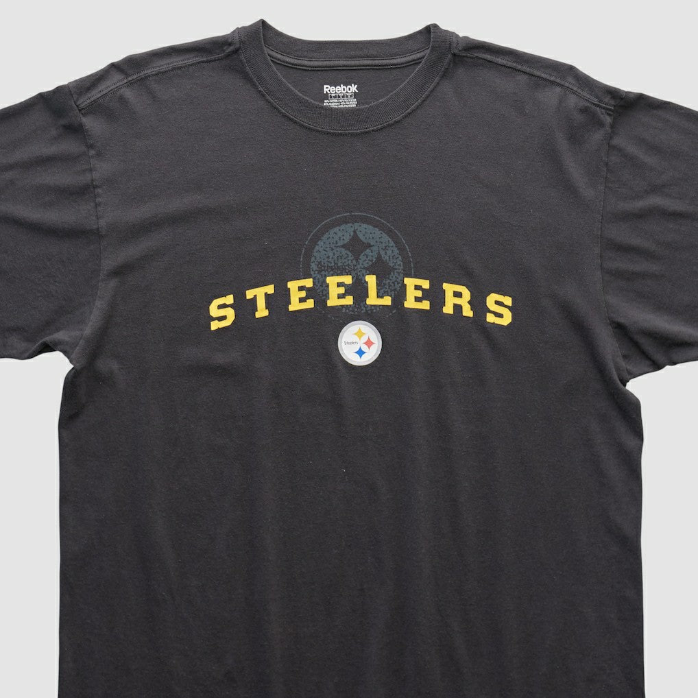 Pittsburgh Steelers Reebok 2000s T-shirt - Black Vintage - Fanatics