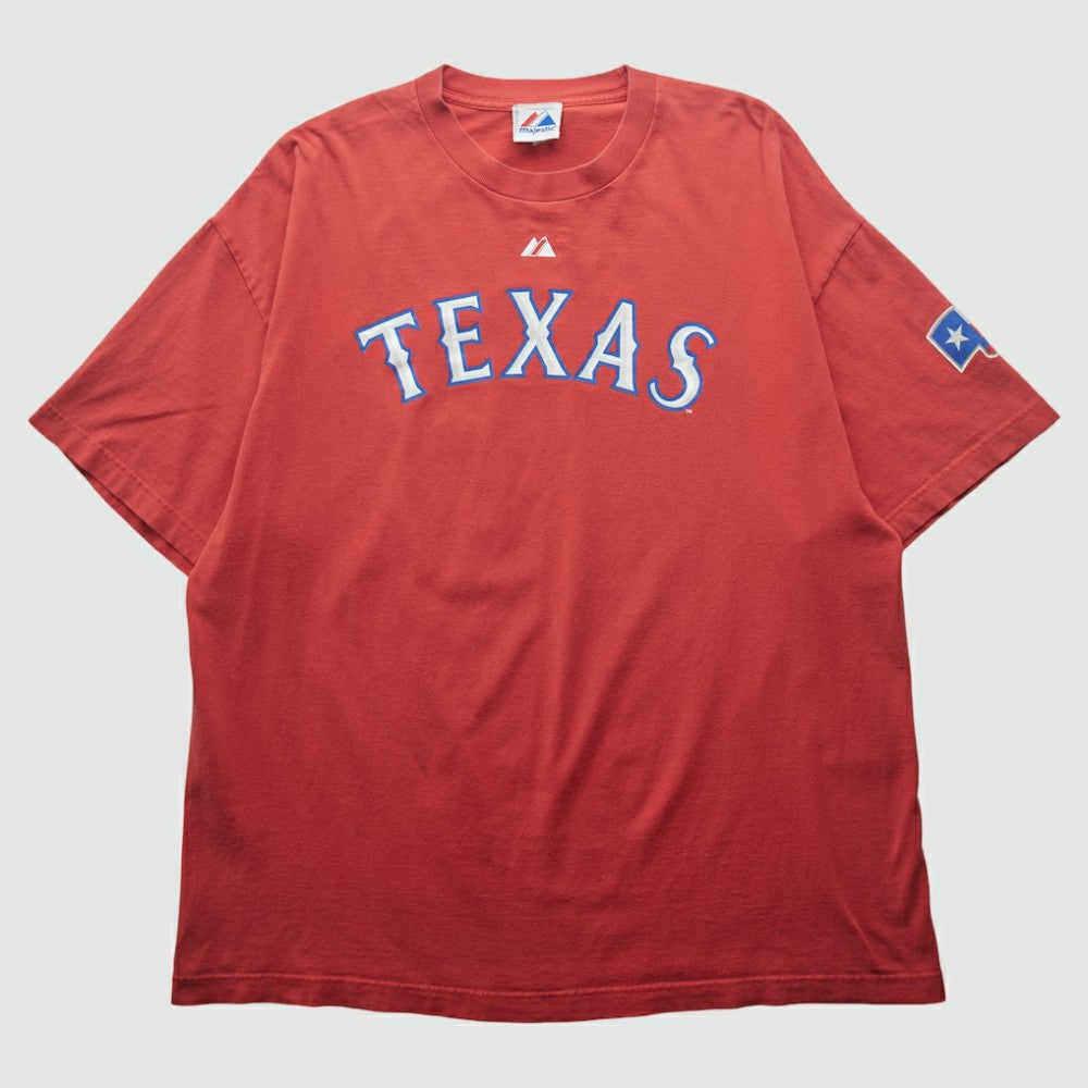 Texas Rangers Majestic 2000s T-shirt Discount