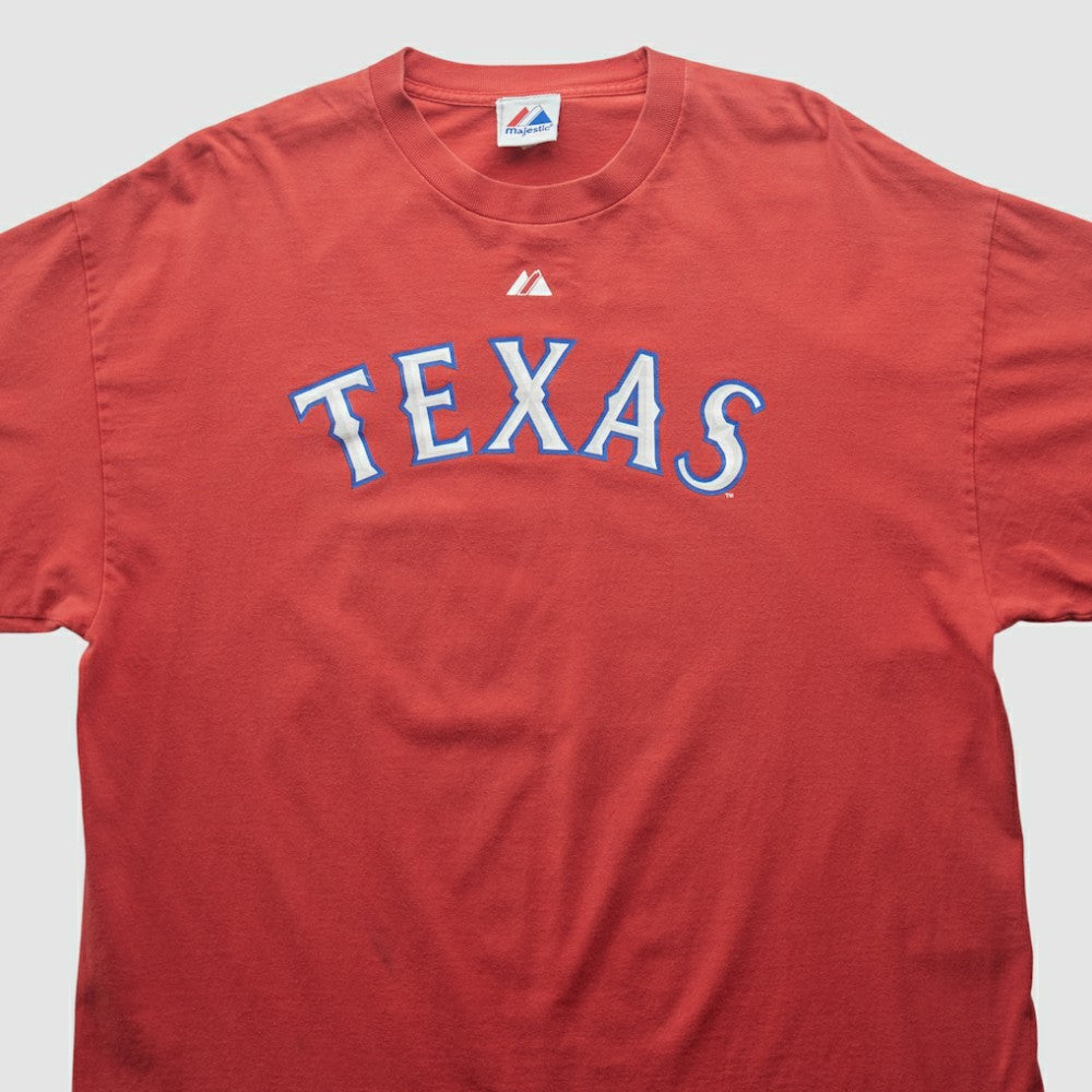 Texas Rangers Majestic 2000s T-shirt Discount