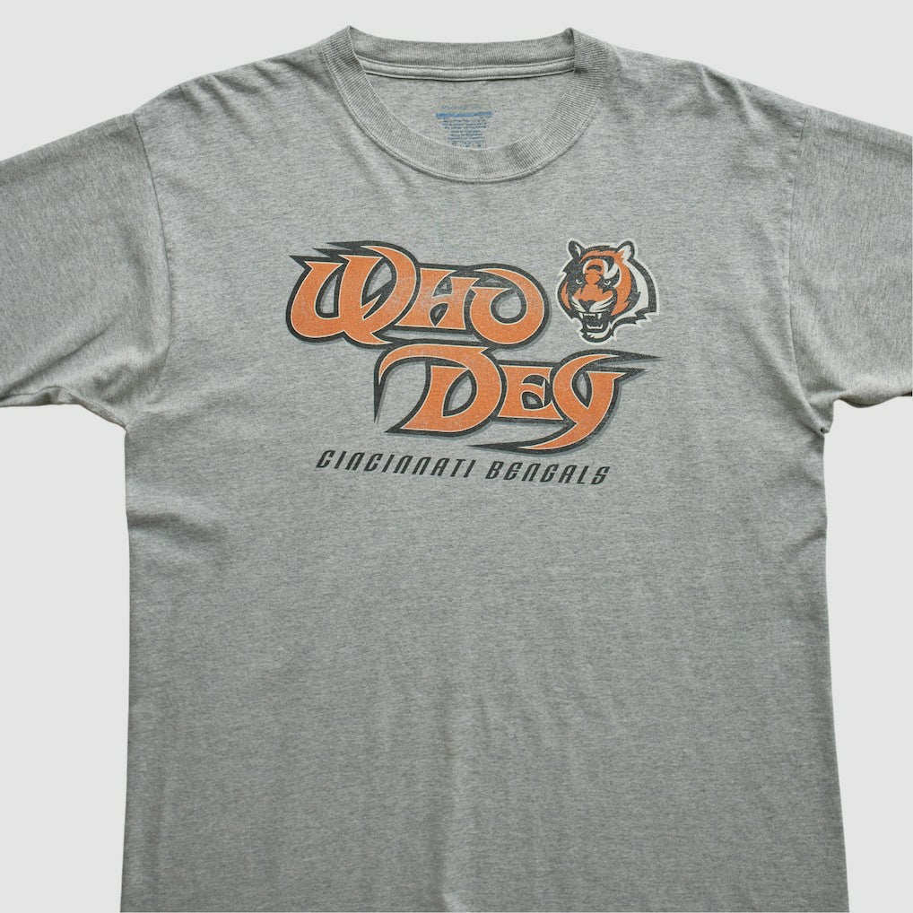 Cincinnati Bengals Reebok 2000s T-shirt - Heather Gray Vintage - Fanatics