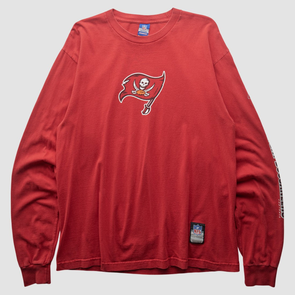 Tampa Bay Buccaneers Reebok 2000s Long Sleeve T-shirt - Red Vintage - Fanatics