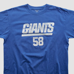 New York Giants Reebok 2000s T-shirt - Blue Vintage - Fanatics