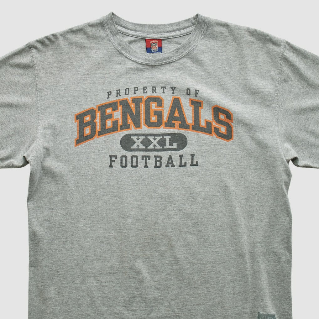 Cincinnati Bengals Reebok 2000s T-shirt - Heather Gray Vintage - Fanatics