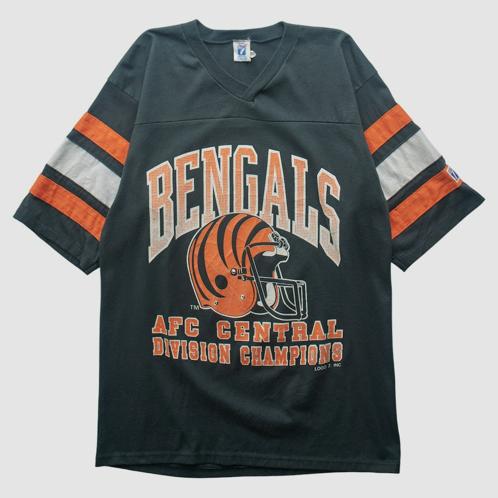 Cincinnati Bengals Logo 7 90s T-shirt - Black Vintage - Fanatics