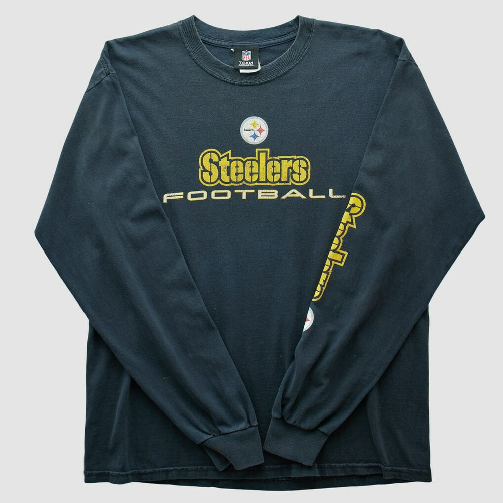 Pittsburgh Steelers Team Edition Apparel 2010s Long Sleeve T-shirt - Black Vintage - Fanatics