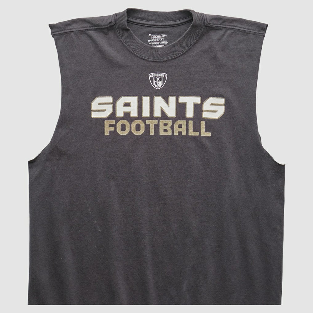 New Orleans Saints Reebok 2000s Tank - Black Vintage - Fanatics