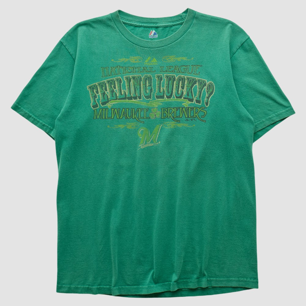 Milwaukee Brewers Majestic 2000s T-shirt Online