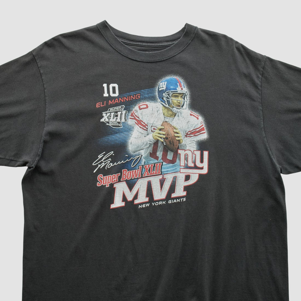 Superbowl XLII MVP Reebok 2008 T-shirt - Black Vintage - Fanatics