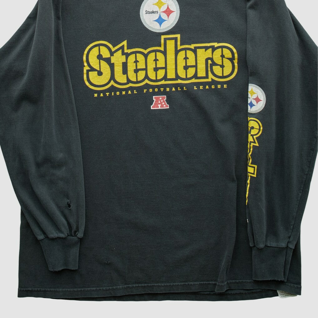 Pittsburgh Steelers NFL 2000s Long Sleeve T-shirt - Black Vintage - Fanatics