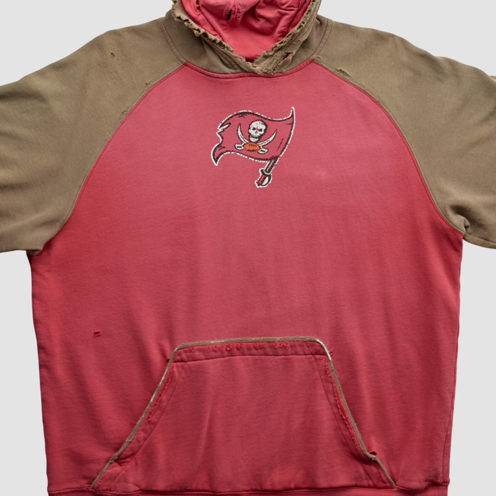 Tampa Bay Buccaneers Reebok 2000s Hooded Pullover Sweatshirt - Red Vintage - Fanatics