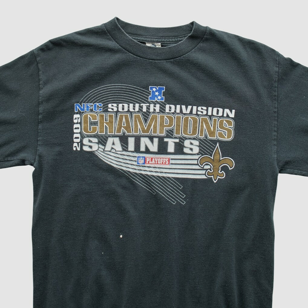 New Orleans Saints Alstyle Apparel 2009 Long Sleeve T-shirt - Black Vintage - Fanatics