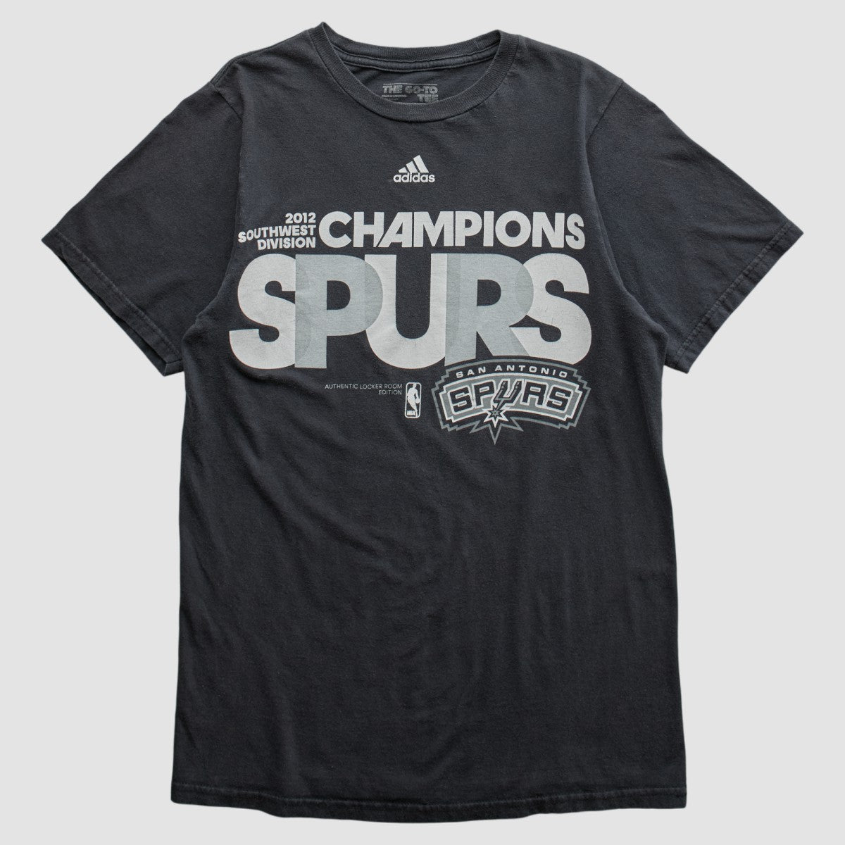 Adidas San Antonio Spurs 2012 T-shirt Black Vintage