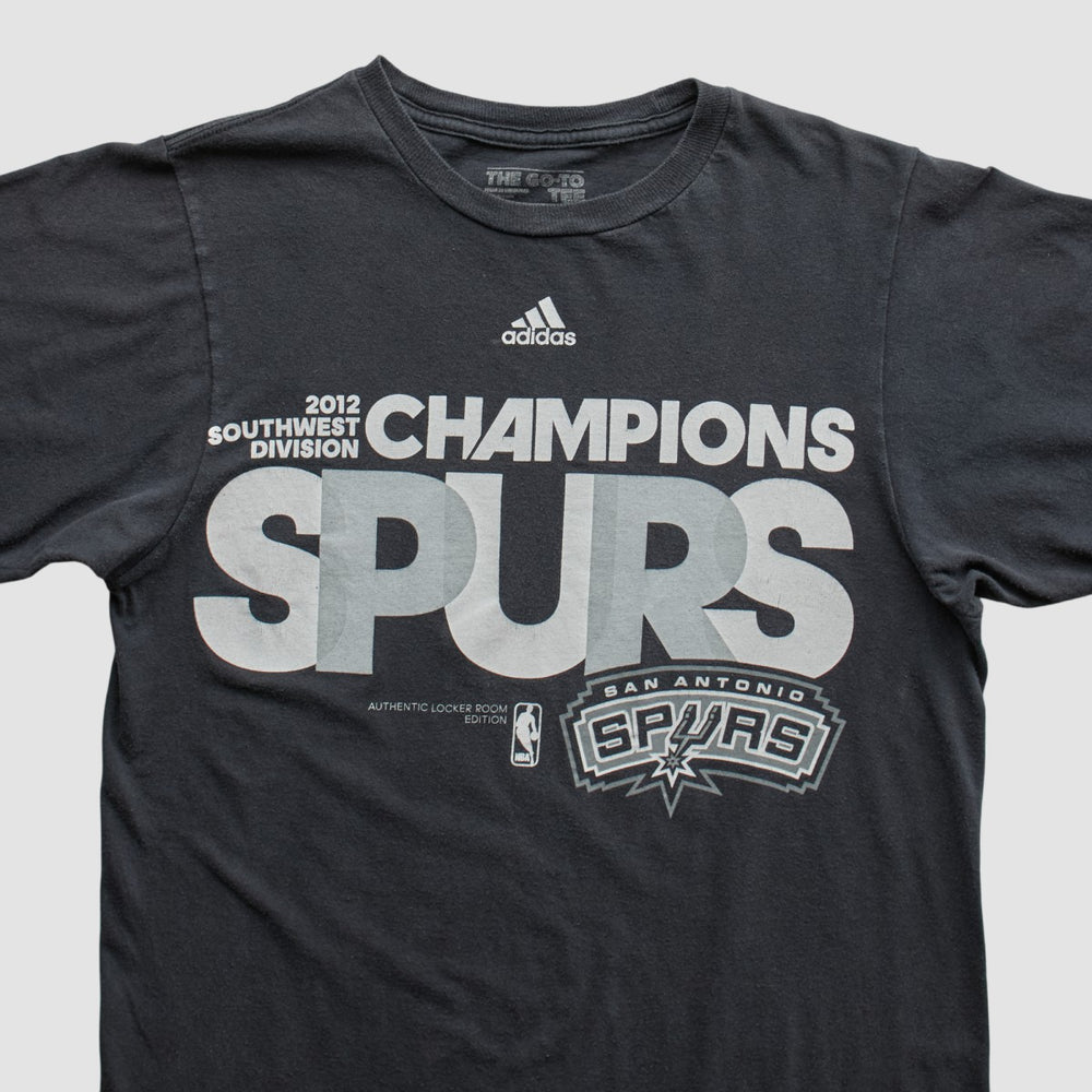 Adidas San Antonio Spurs 2012 T-shirt Black Vintage