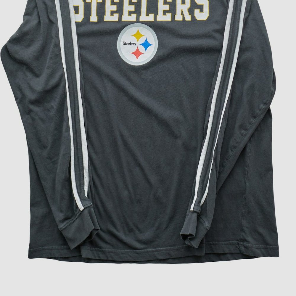 Pittsburgh Steelers Team Edition Apparel 2000s Long Sleeve T-shirt - Charcoal Vintage - Fanatics