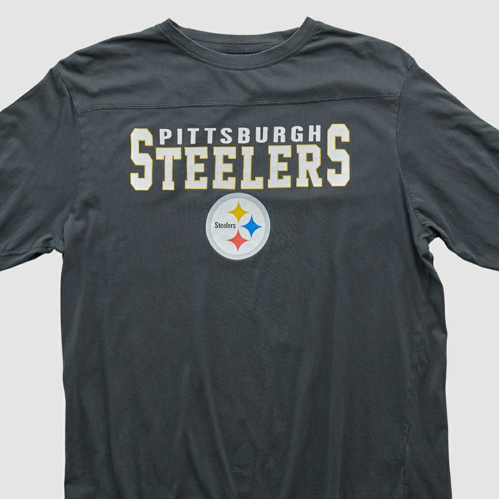 Pittsburgh Steelers Team Edition Apparel 2000s Long Sleeve T-shirt - Charcoal Vintage - Fanatics