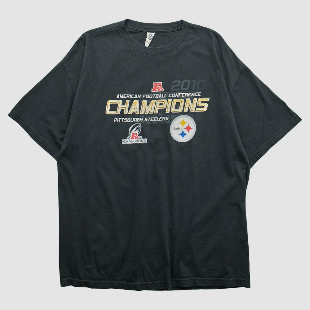 Pittsburgh Steelers Alstyle 2010 T-shirt - Black Vintage - Fanatics