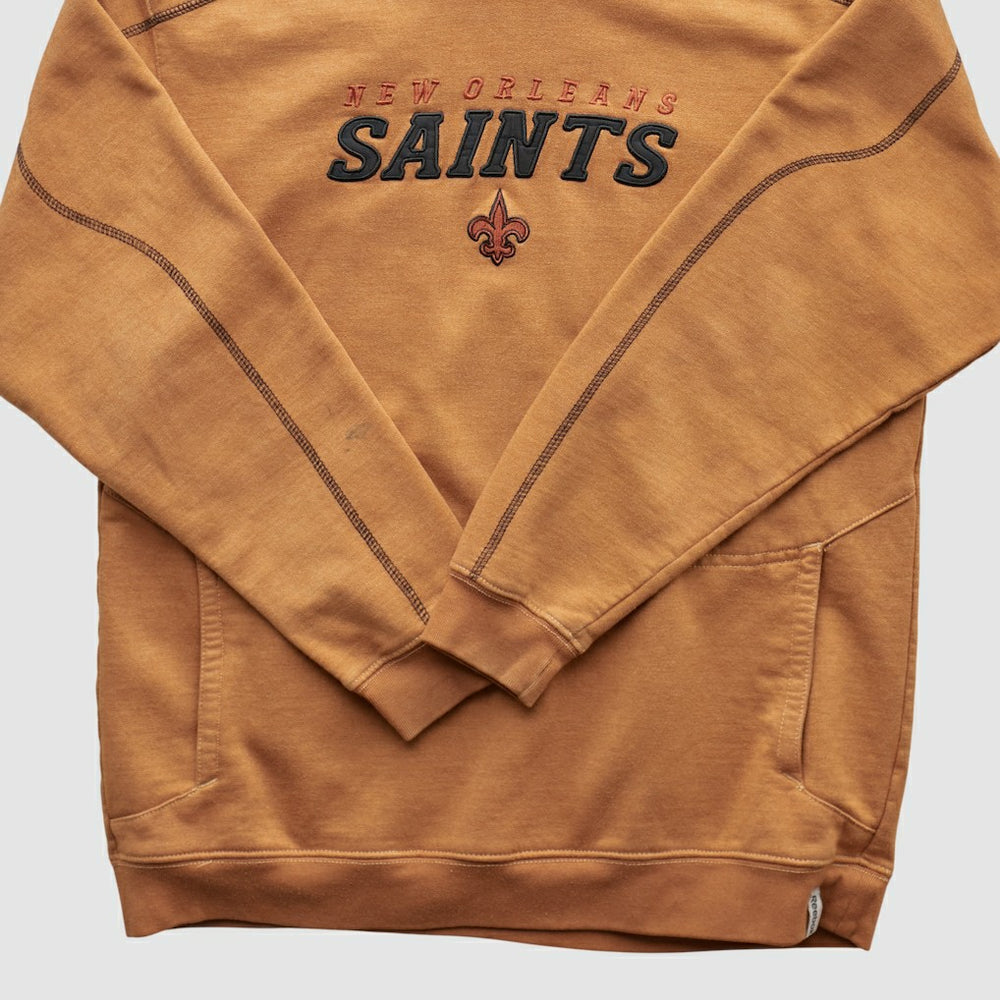 New Orleans Saints 2000s Hooded Pullover Sweatshirt - Tan Vintage - Fanatics