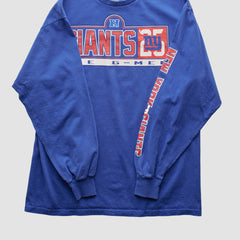 New York Giants NFL 2000s Long Sleeve T-shirt - Blue Vintage - Fanatics