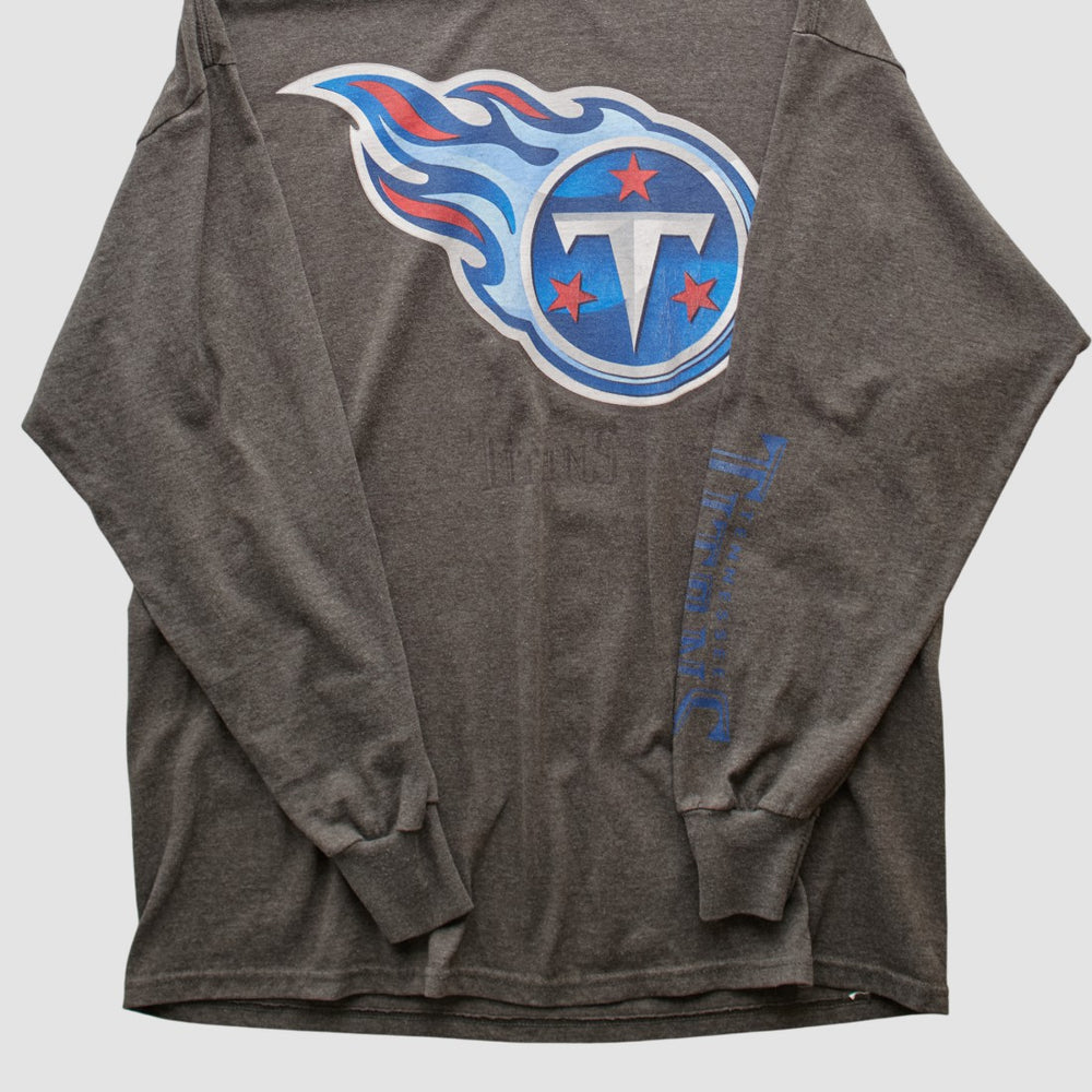 Tennessee Titans NFL 2000s Long Sleeve T-shirt - Dark Heather Gray Vintage - Fanatics