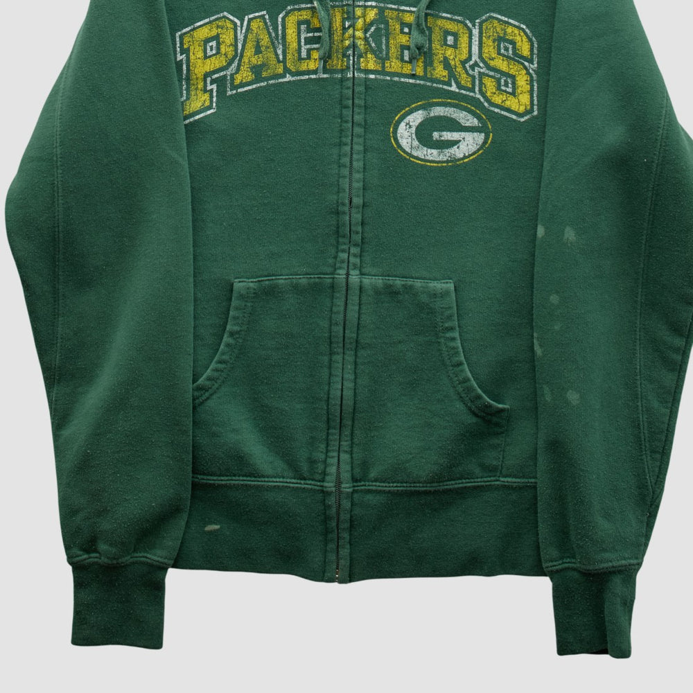 Green Bay Packers NFL 2010s Hooded Full Zip Sweatshirt - Green Vintage - Fanatics