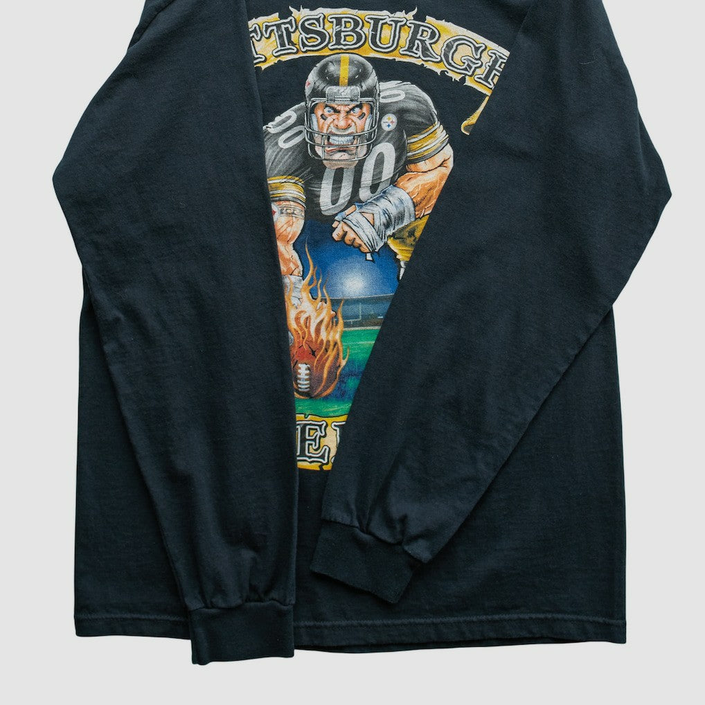 Pittsburgh Steelers NFL 2000s Long Sleeve T-shirt - Black Vintage - Fanatics