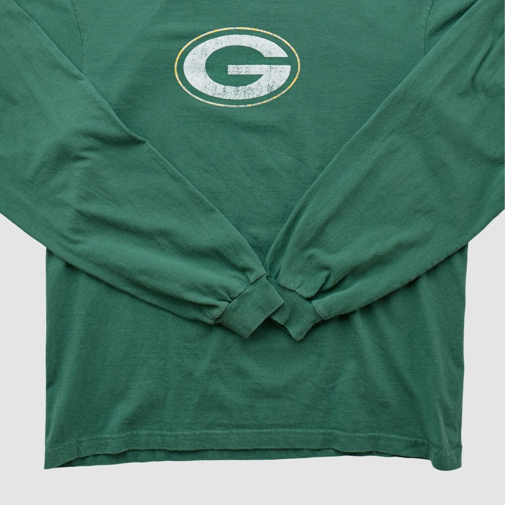 Green Bay Packers Reebok 2000s Long Sleeve T-shirt - Green Vintage - Fanatics
