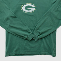 Green Bay Packers Reebok 2000s Long Sleeve T-shirt - Green Vintage - Fanatics
