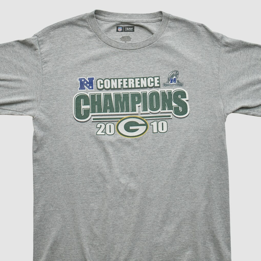 Green Bay Packers NFL 2010 Long Sleeve T-shirt - Heather Gray Vintage - Fanatics
