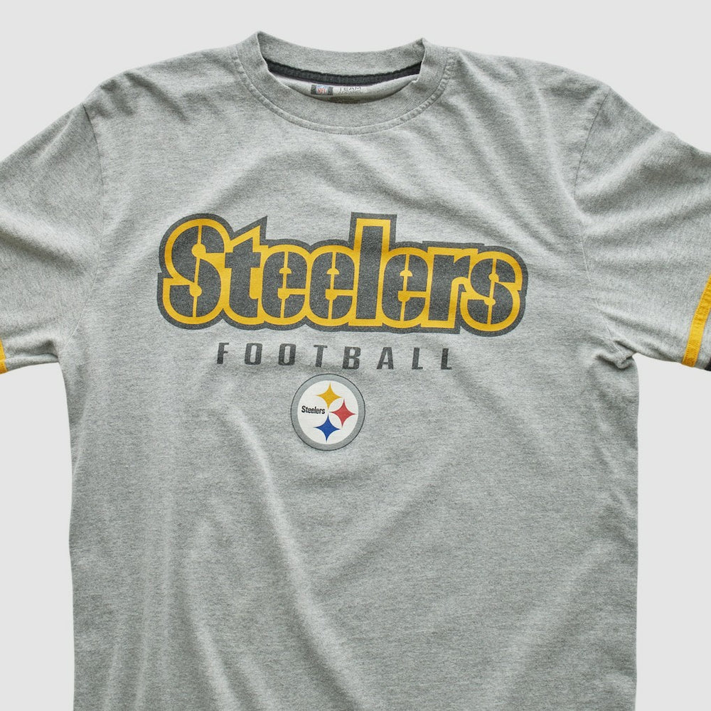 Pittsburgh Steelers NFL 2000s Long Sleeve T-shirt - Heather Gray Vintage - Fanatics
