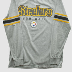Pittsburgh Steelers NFL 2000s Long Sleeve T-shirt - Heather Gray Vintage - Fanatics