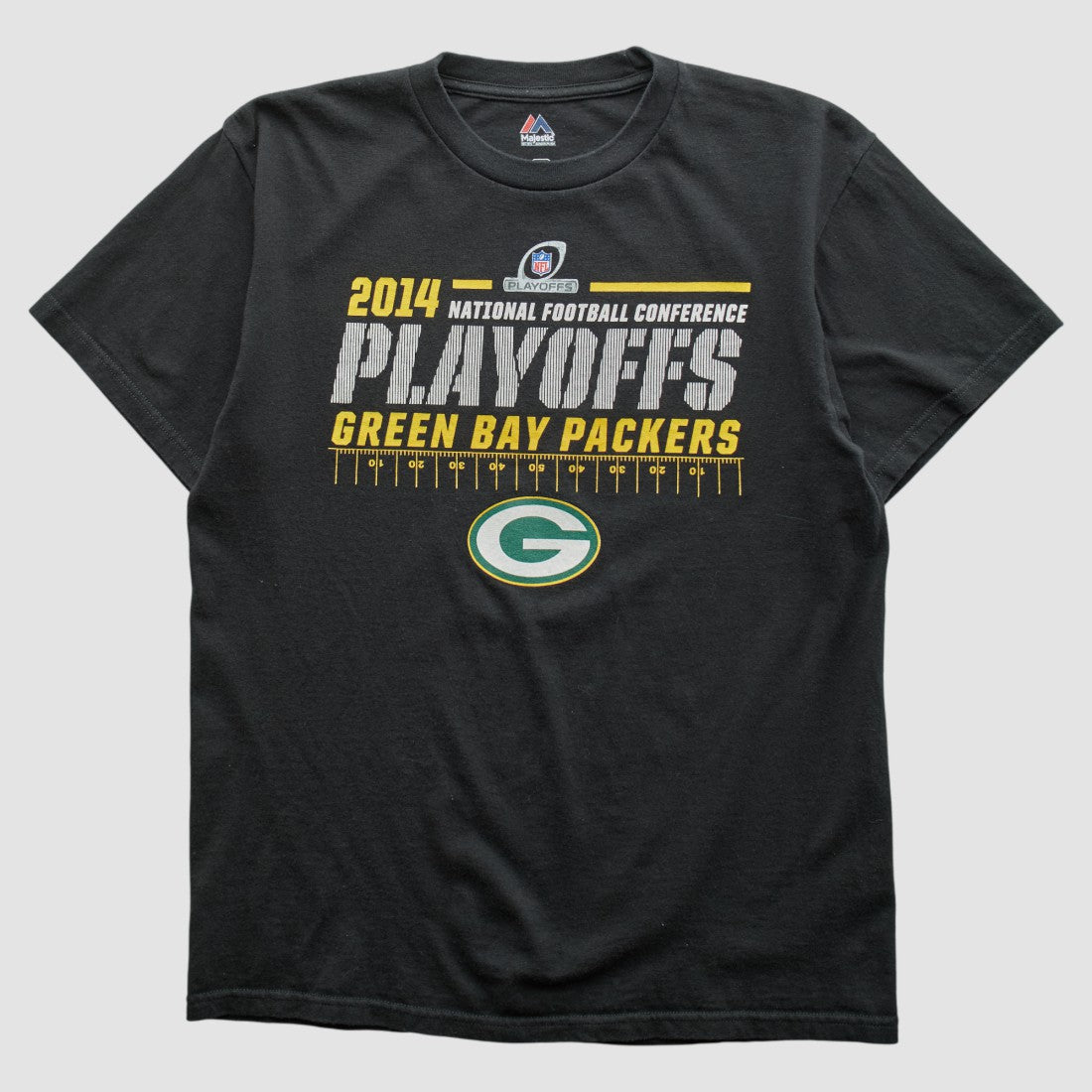 Green Bay Packers Majestic 2014 T-shirt - Black Vintage - Fanatics