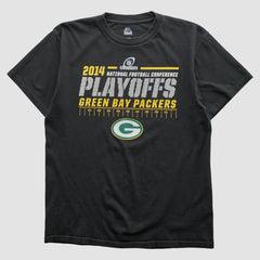 Green Bay Packers Majestic 2014 T-shirt - Black Vintage - Fanatics