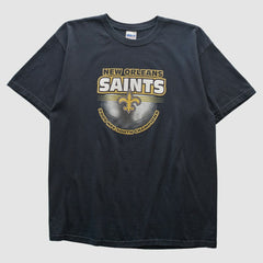 New Orleans Saints Gildan 2009 T-shirt - Black Vintage - Fanatics