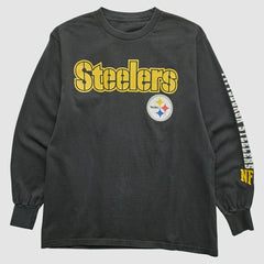 Pittsburgh Steelers 2000s Long Sleeve T-shirt - Black Vintage - Fanatics
