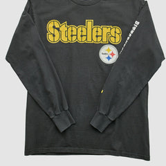 Pittsburgh Steelers 2000s Long Sleeve T-shirt - Black Vintage - Fanatics