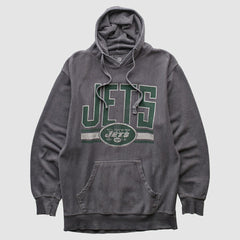 New York Jets NFL 2010s Hooded Pullover Sweatshirt - Dark Heather Gray Vintage - Fanatics