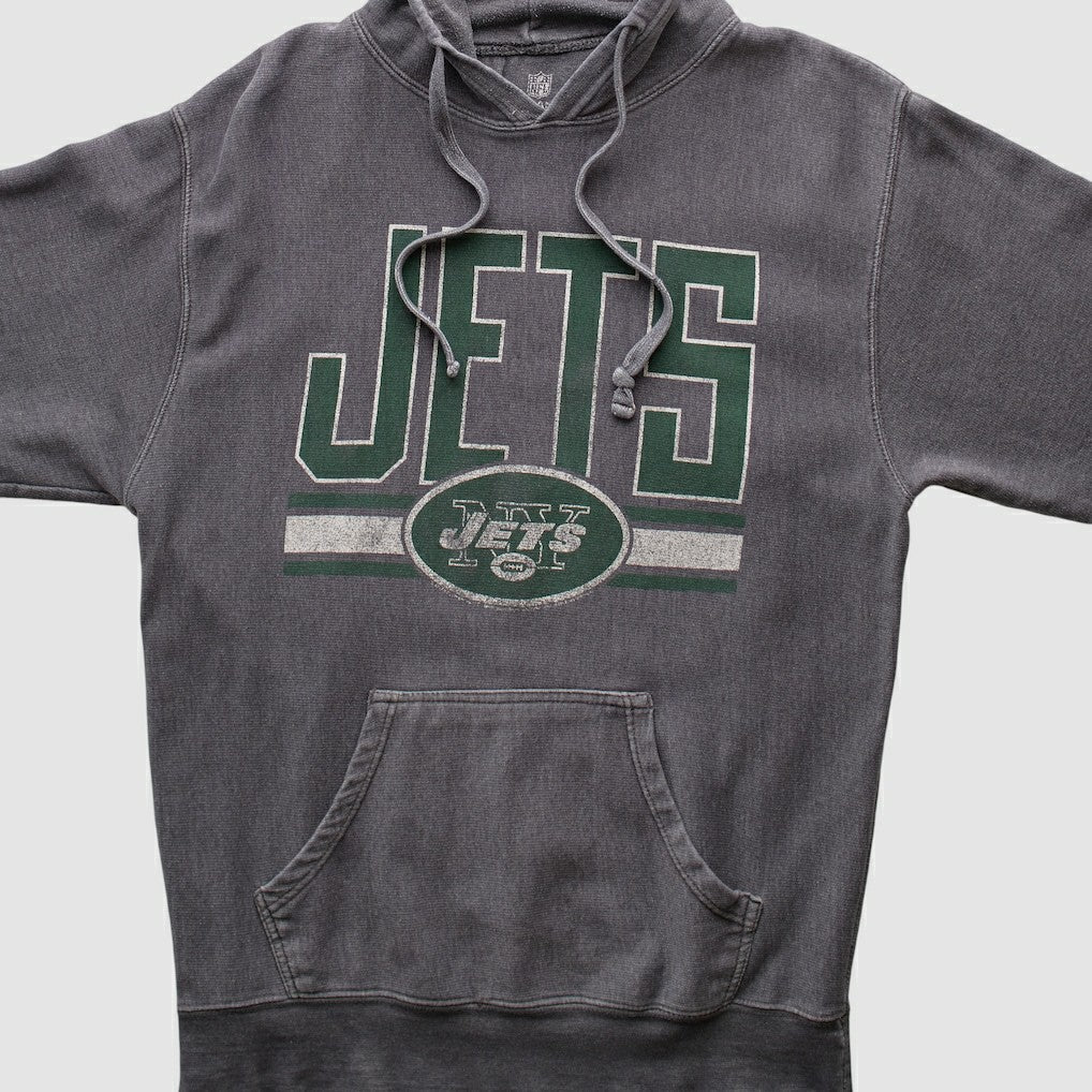 New York Jets NFL 2010s Hooded Pullover Sweatshirt - Dark Heather Gray Vintage - Fanatics