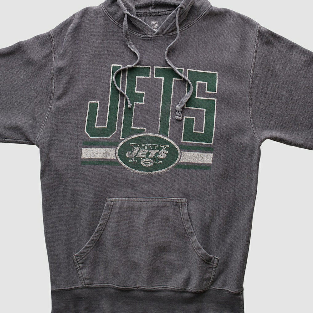 New York Jets NFL 2010s Hooded Pullover Sweatshirt - Dark Heather Gray Vintage - Fanatics