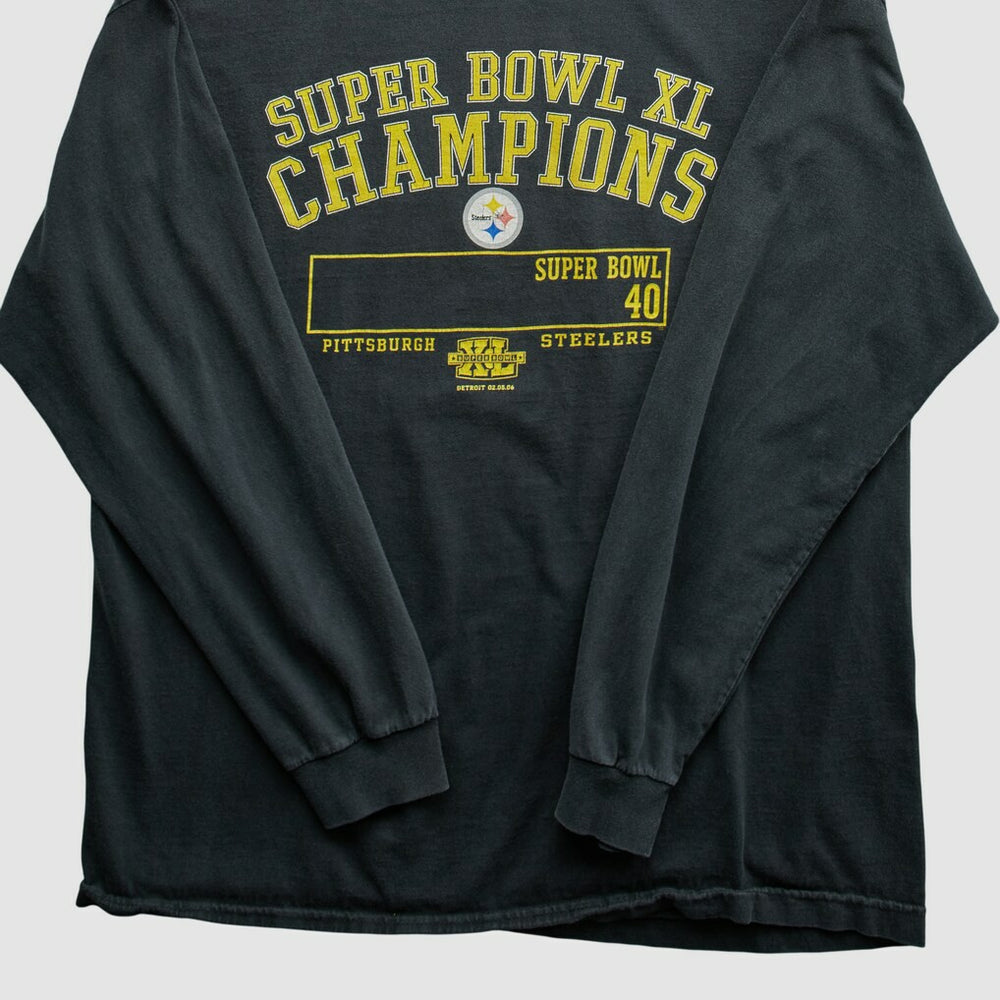 Pittsburgh Steelers Alstyle Apparel 2006 Long Sleeve T-shirt - Black Vintage - Fanatics