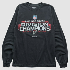 Atlanta Falcons Reebok 2010 Long Sleeve T-shirt - Black Vintage - Fanatics