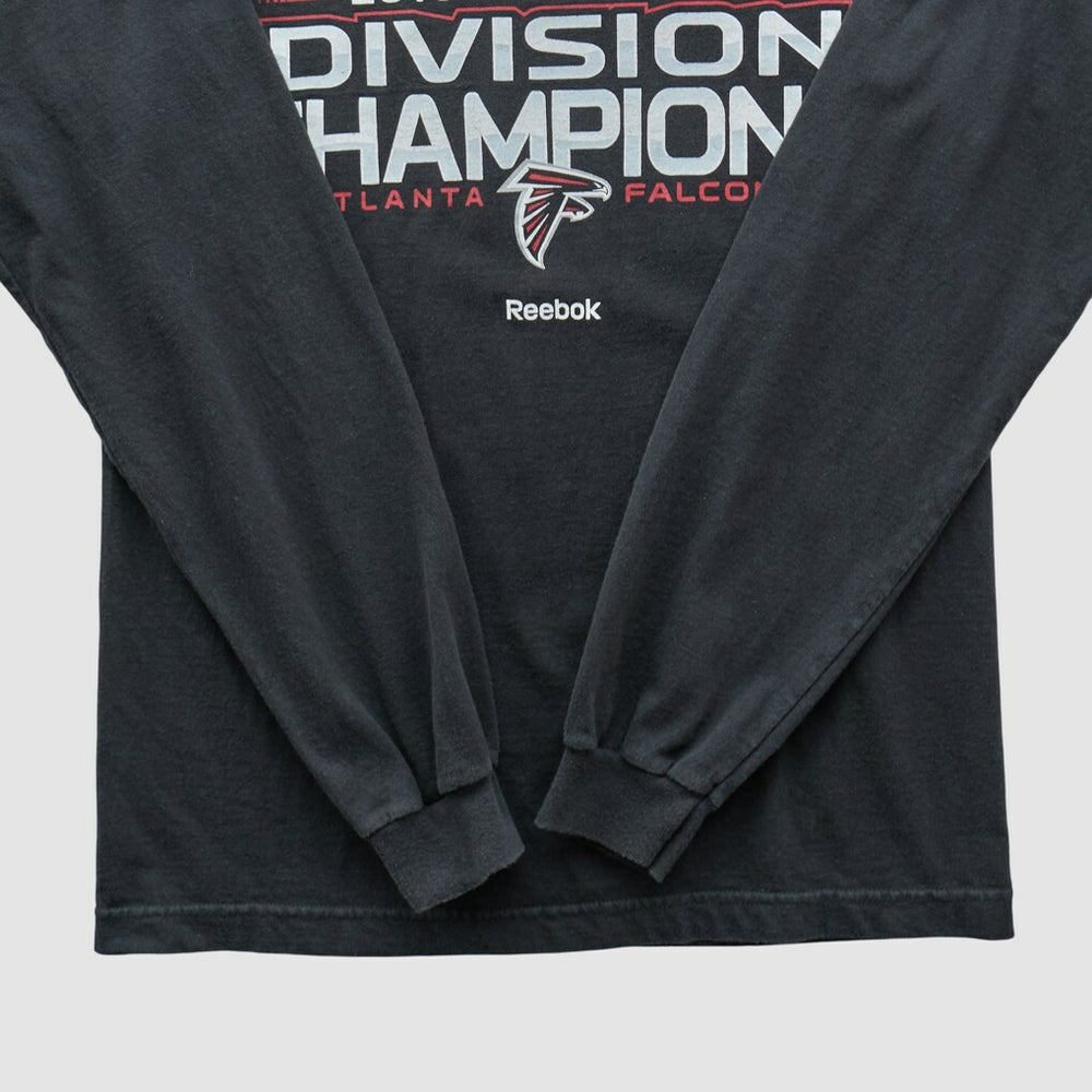 Atlanta Falcons Reebok 2010 Long Sleeve T-shirt - Black Vintage - Fanatics