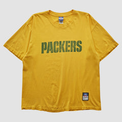 Green Bay Packers Reebok 2000s T-shirt - Yellow Vintage - Fanatics