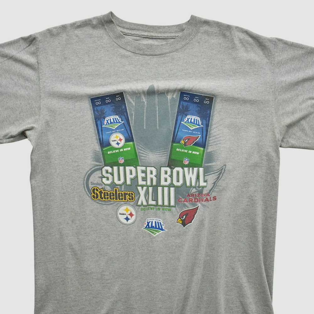 NFL Super Bowl XLIII NFL 2009 T-shirt - Heather Gray Vintage - Fanatics